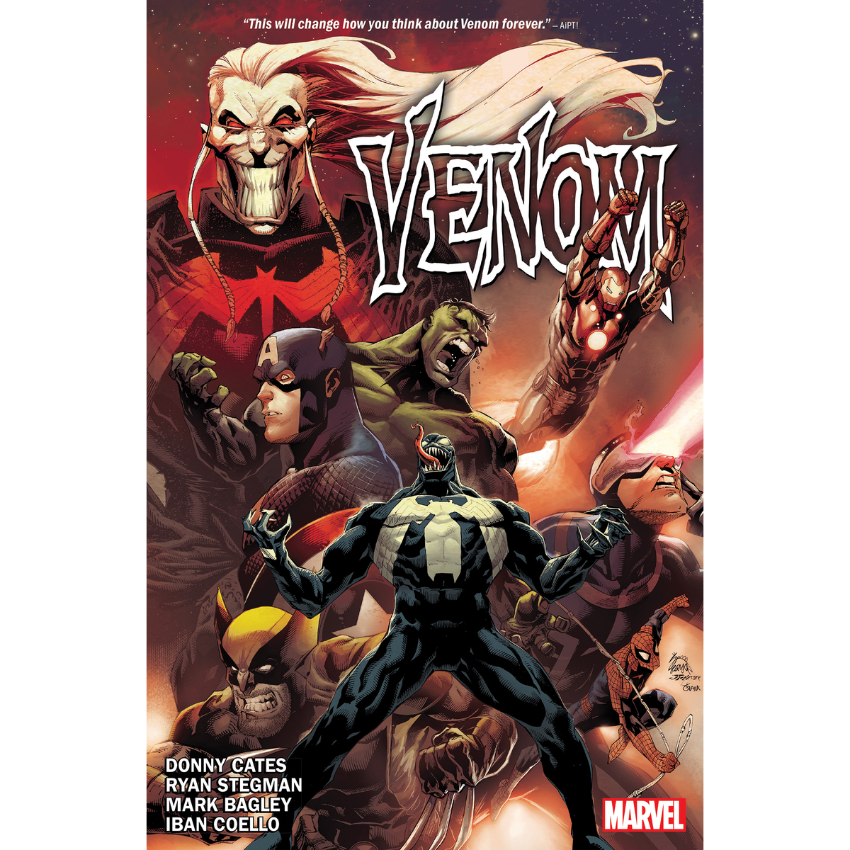 VENOMNIBUS BY CATES & STEGMAN HC STEGMAN KING IN BLACK COVER