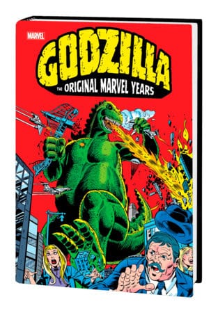 GODZILLA: THE ORIGINAL MARVEL YEARS OMNIBUS HERB TRIMPE FIRST ISSUE COVER [DM ONLY] On Sale 10/01/2024