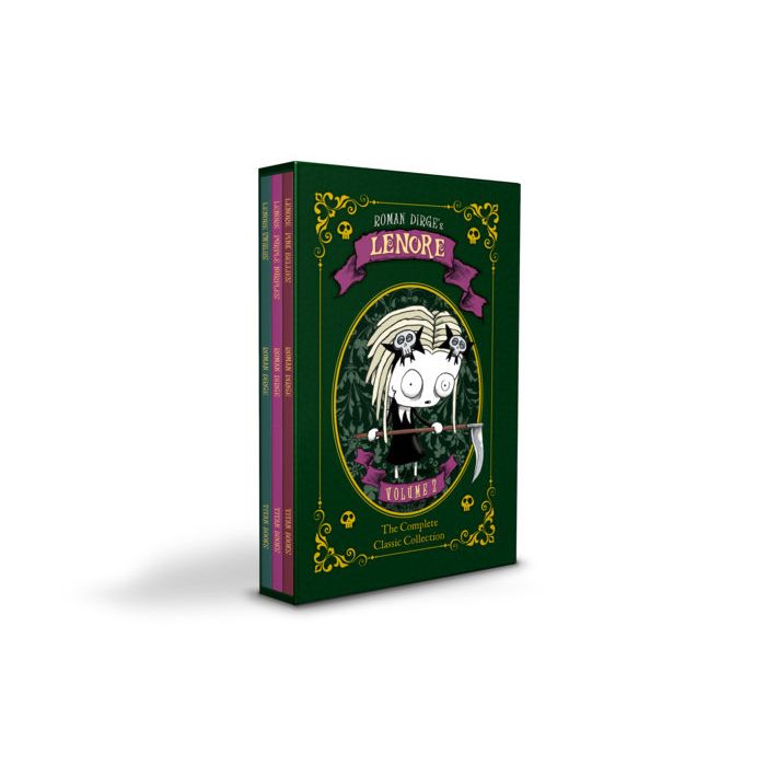 Lenore HC Slipcase Set: Swirlies, Purple Nurples, Pink Bellies - On Sale Date: December 1, 2026
