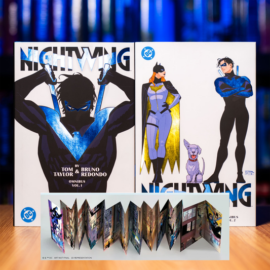Nightwing by Tom Taylor & Bruno Redondo Omnibus Vol. 1 + Vol. 2 + The DC Art of Bruno Redondo Wingspan Edition Bundle Shipping November 2026