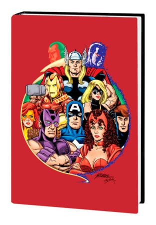 AVENGERS BY BUSIEK & PEREZ OMNIBUS VOL. 1 HC PEREZ ANNIVERSARY COVER [NEW PRINTING, DM ONLY]