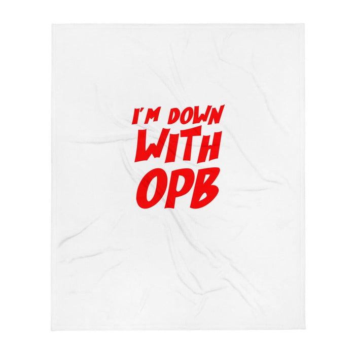 DOWN WITH OPB Throw Blanket